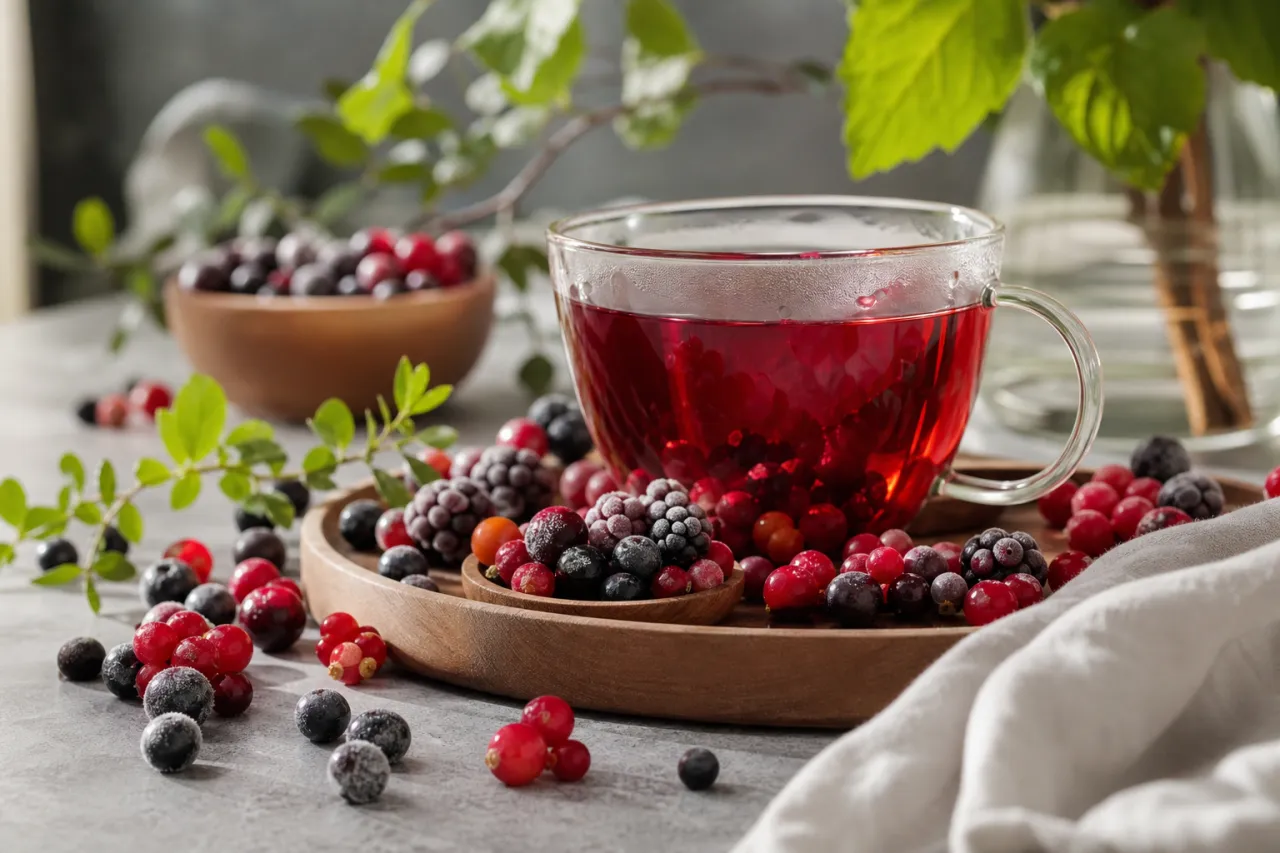 Nordische Beeren im Tee neu gedacht