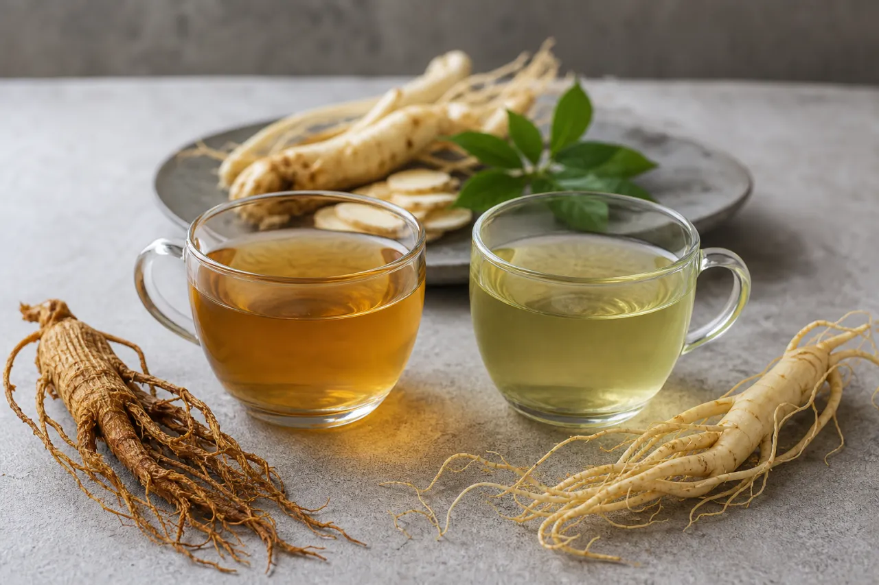 Roter vs. grüner Ginseng Tee im Vergleich