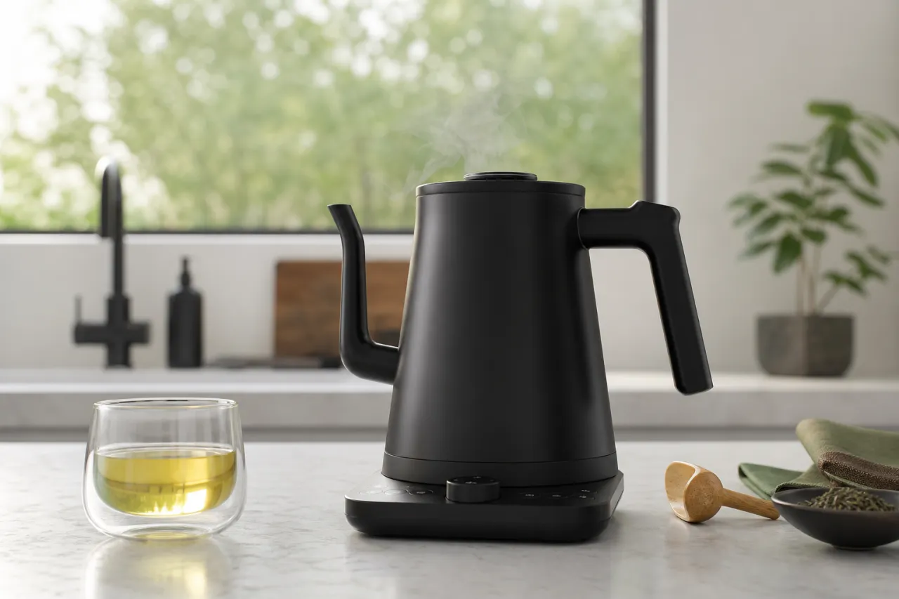 Wasserkocher mit Temperaturregelung für besseren Tee